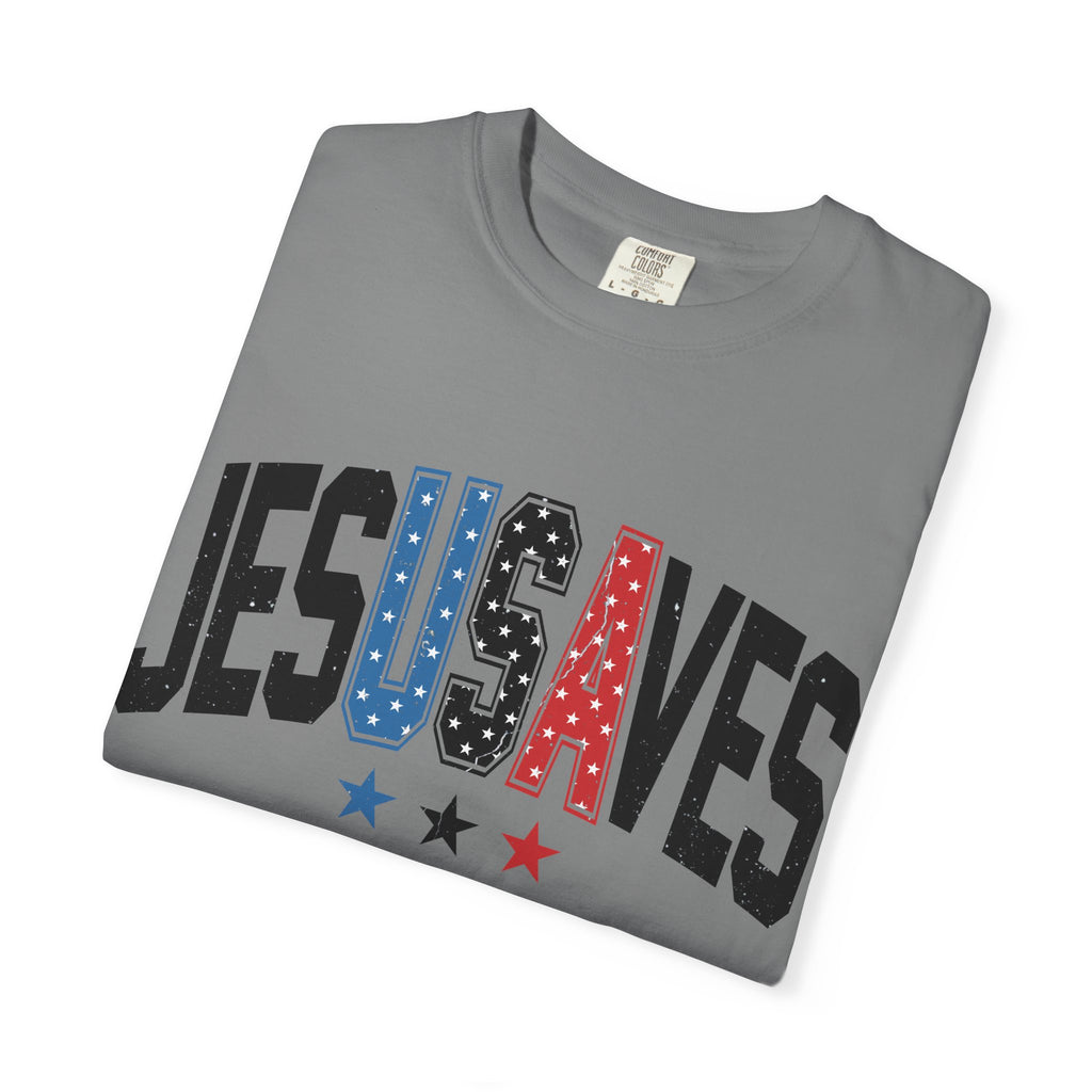 Jesus Saves T-Shirt — Patriotic Christian Tee