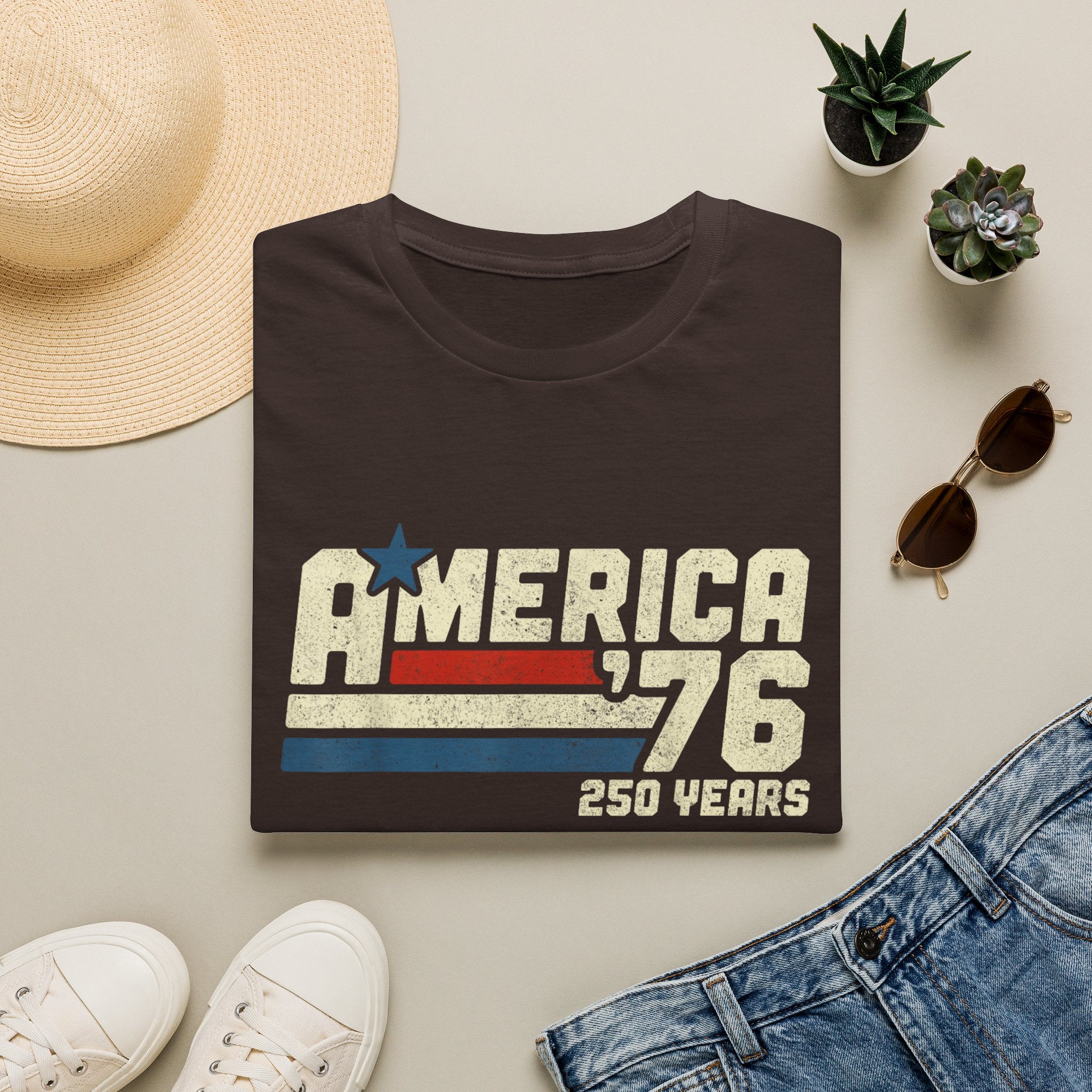 America '76 T-Shirt – Retro 250 Years Independence Tee