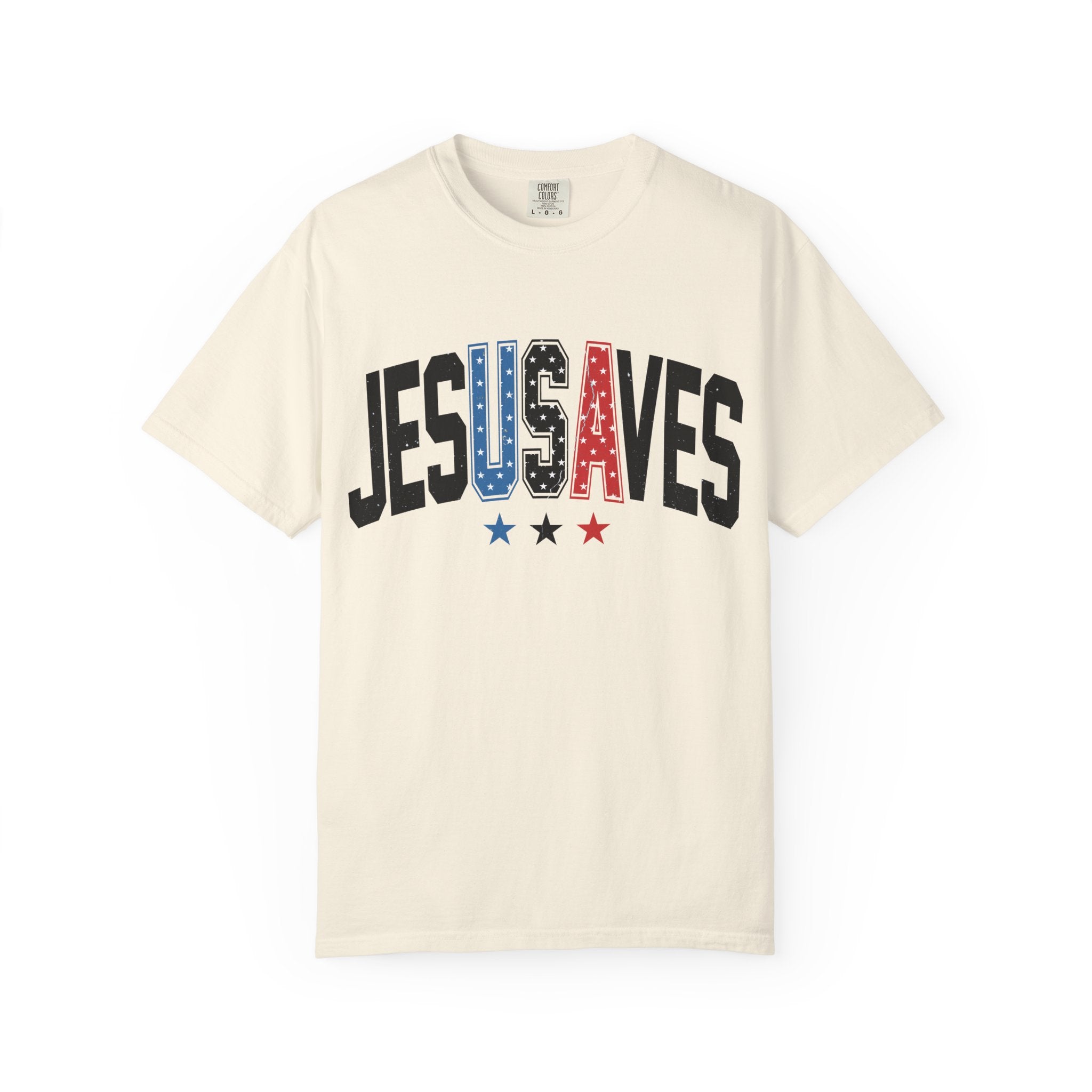 Jesus Saves T-Shirt — Patriotic Christian Tee