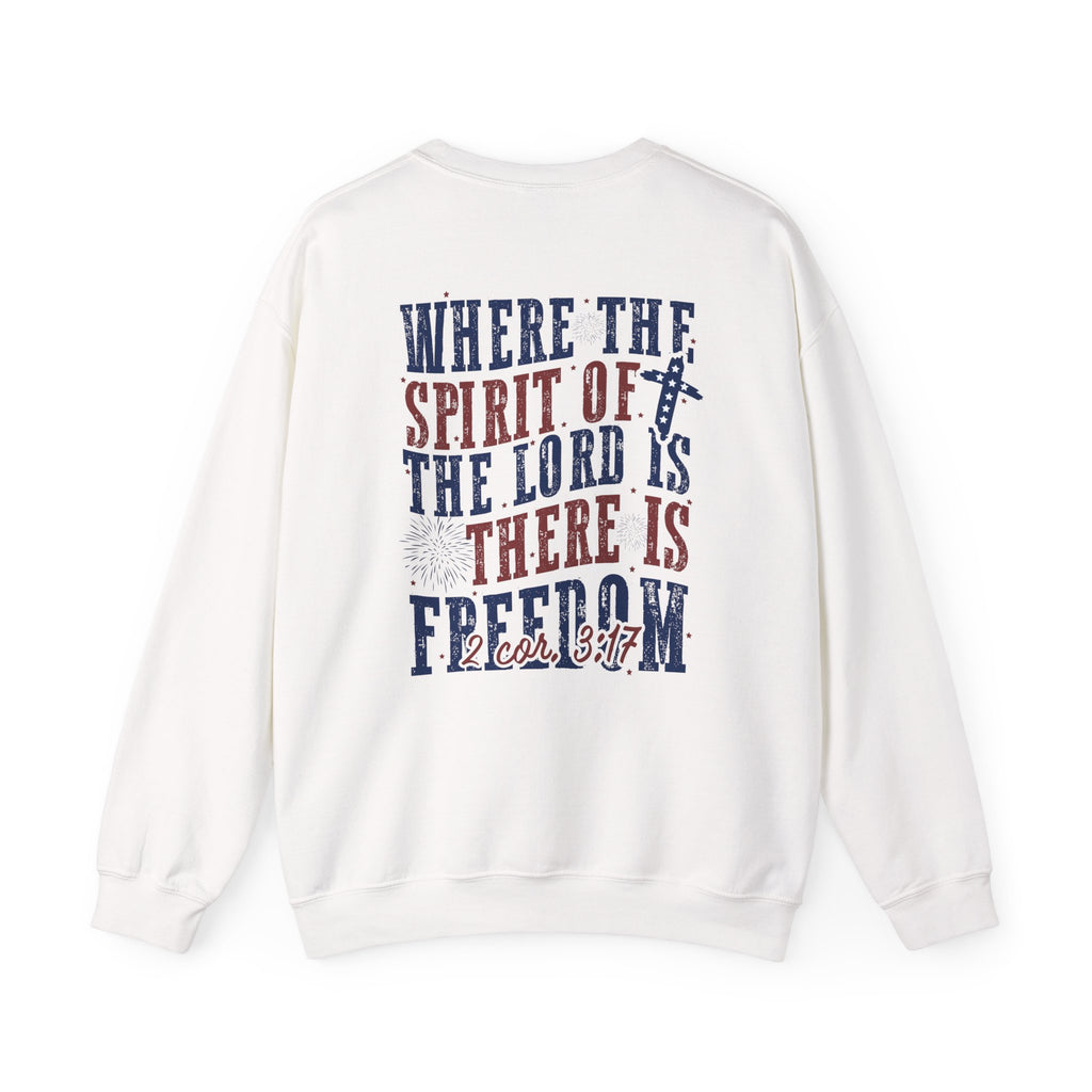Spirit of the Lord Crewneck Sweatshirt — "Where the Spirit of the Lord Is, There Is Freedom"
