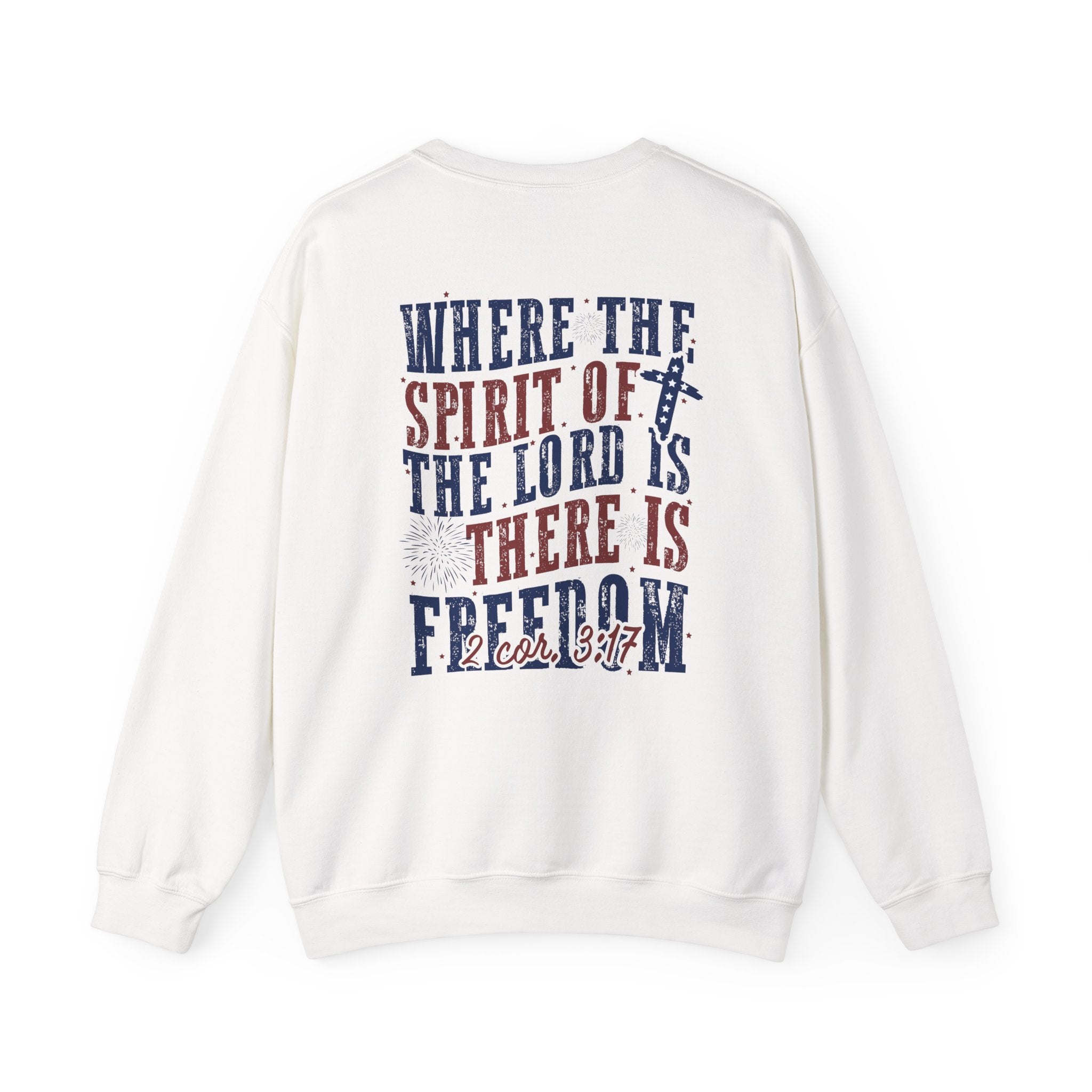 Spirit of the Lord Crewneck Sweatshirt — "Where the Spirit of the Lord Is, There Is Freedom"