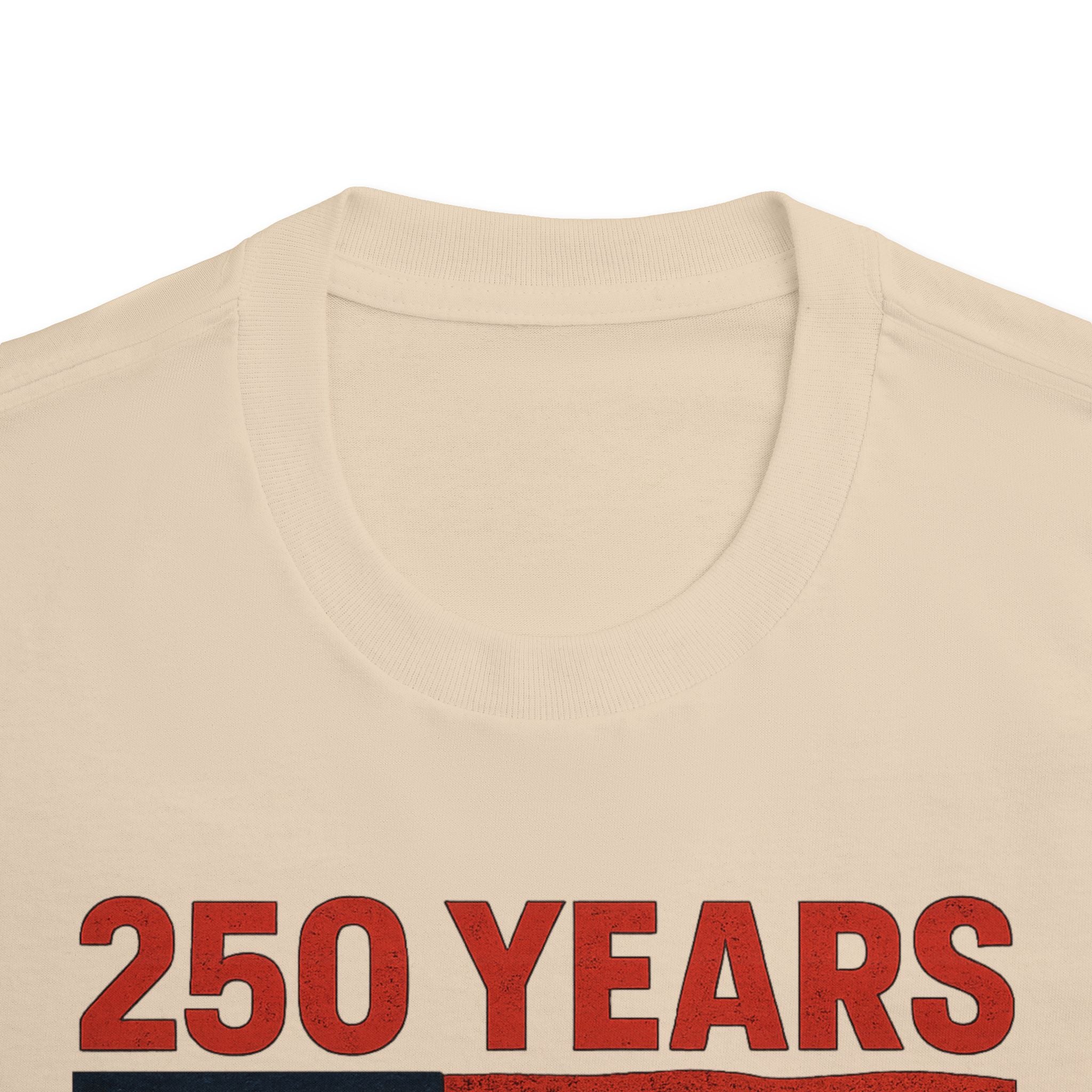 250th Patriotic Presidents Tee — Washington, Lincoln, Eisenhower, Reagan & Trump