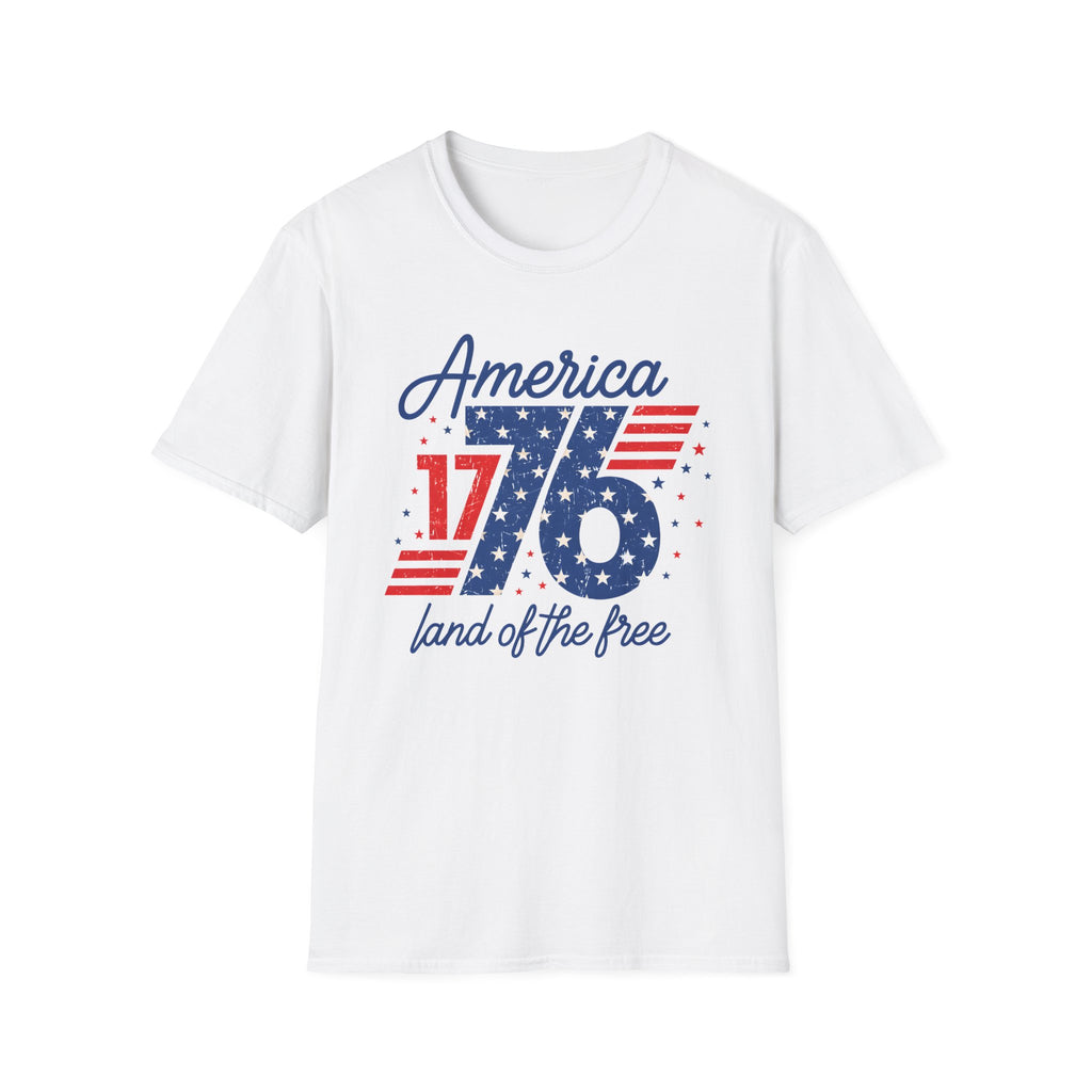 1776 America Retro T-Shirt — Land of the Free Patriotic Tee