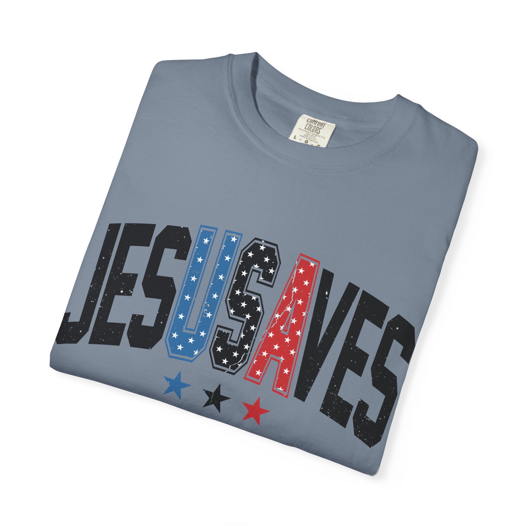 Jesus Saves T-Shirt — Patriotic Christian Tee