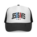 Jesus Saves Trucker Cap — Patriotic Christian Mesh Hat