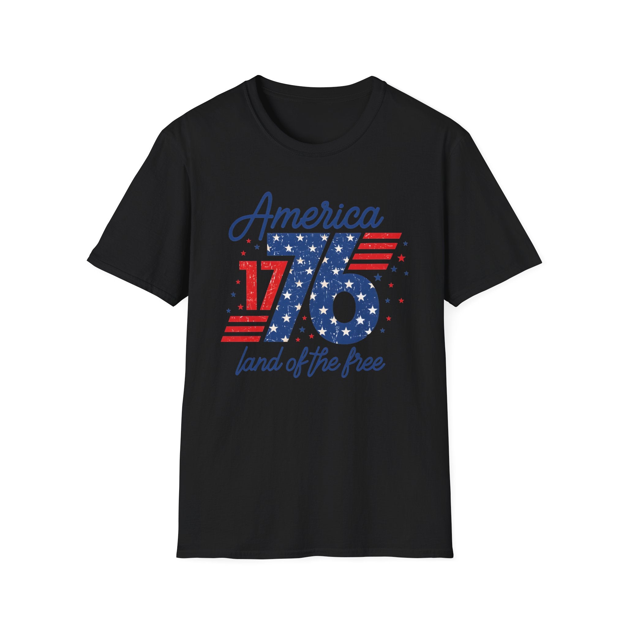 1776 America Retro T-Shirt — Land of the Free Patriotic Tee