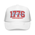 1776 America Trucker Hat — Retro Patriotic Freedom Foam Cap