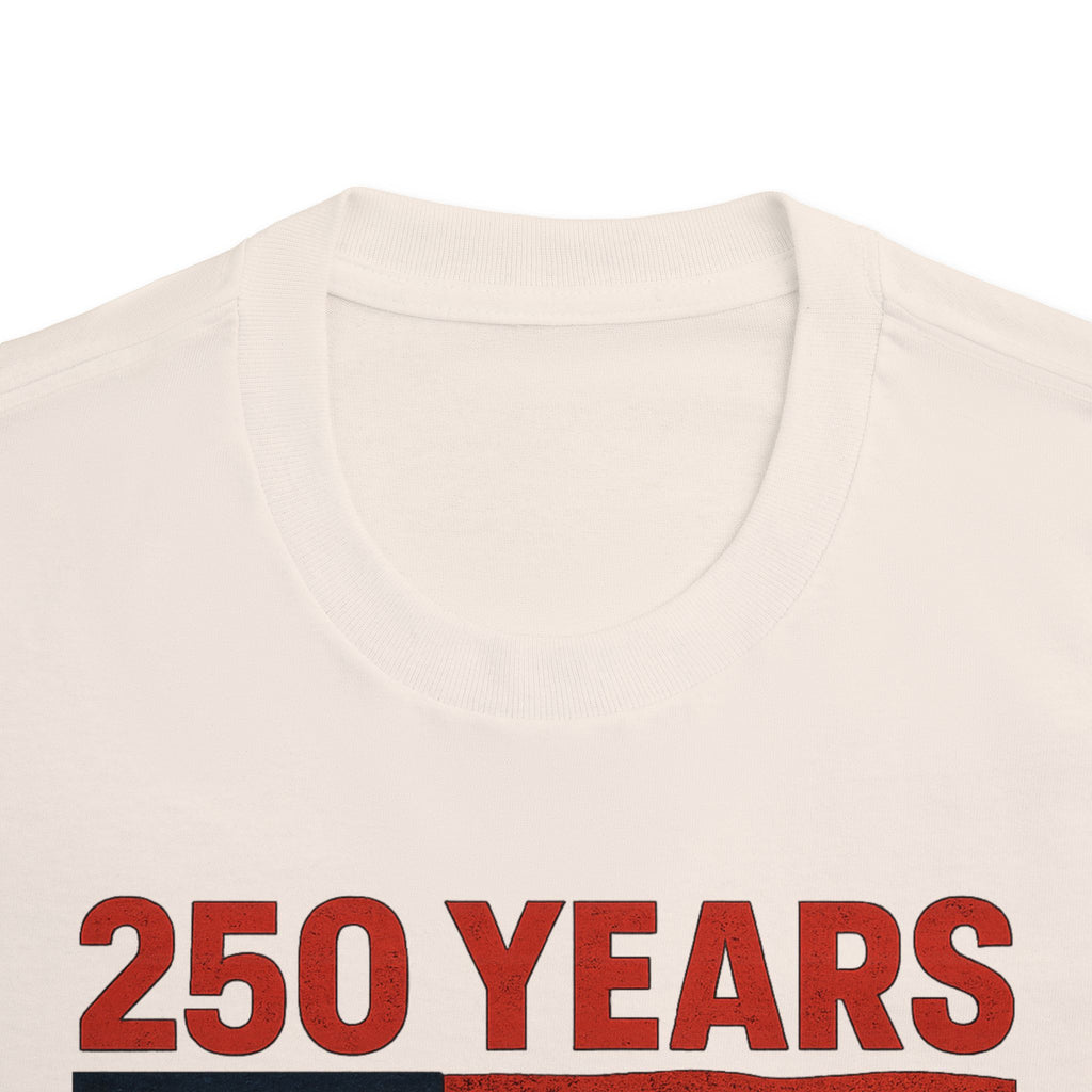 250th Patriotic Presidents Tee — Washington, Lincoln, Eisenhower, Reagan & Trump