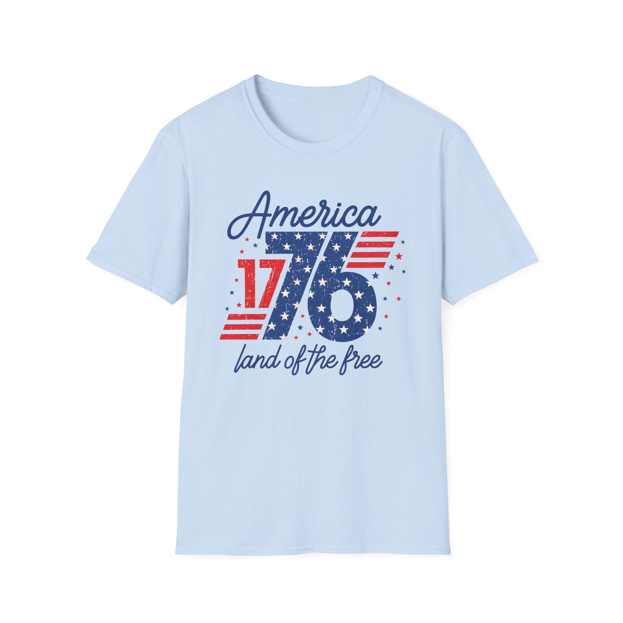 1776 America Retro T-Shirt — Land of the Free Patriotic Tee