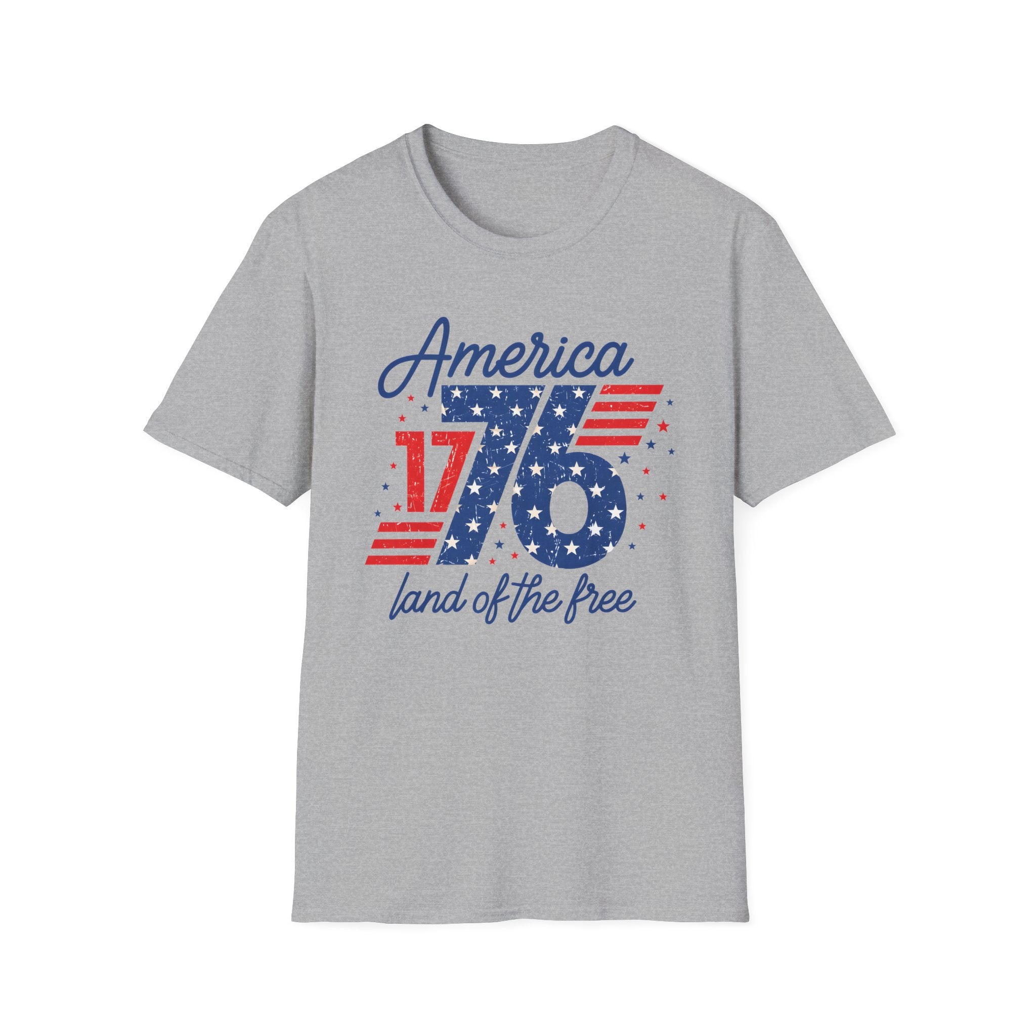 1776 America Retro T-Shirt — Land of the Free Patriotic Tee