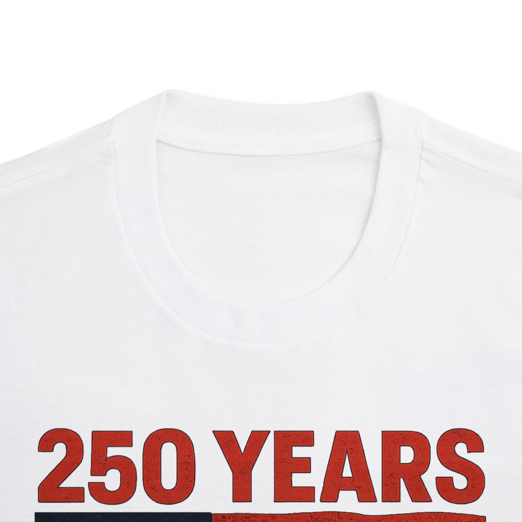 250th Patriotic Presidents Tee — Washington, Lincoln, Eisenhower, Reagan & Trump