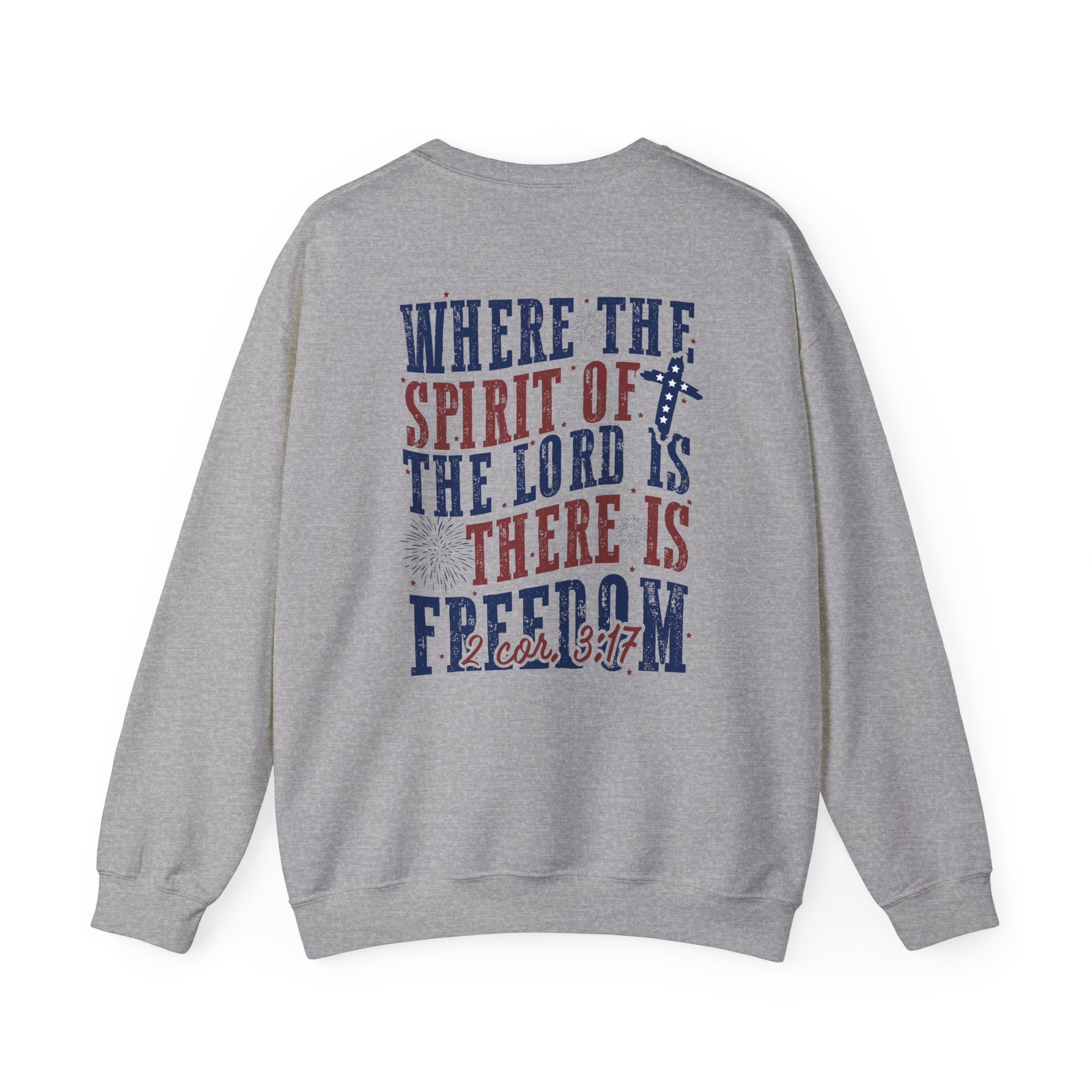 Spirit of the Lord Crewneck Sweatshirt — "Where the Spirit of the Lord Is, There Is Freedom"