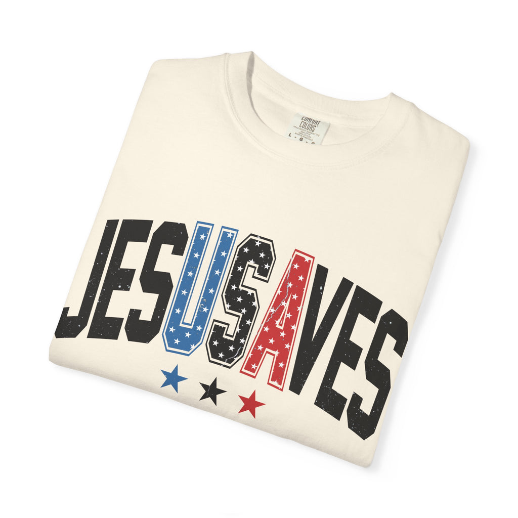 Jesus Saves T-Shirt — Patriotic Christian Tee